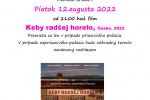 Pozvánka na " Letné kino 2022" dňa 12.08.2022 /piatok/